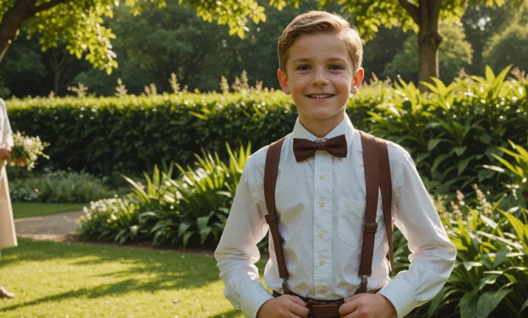 noeud papillon bois enfant